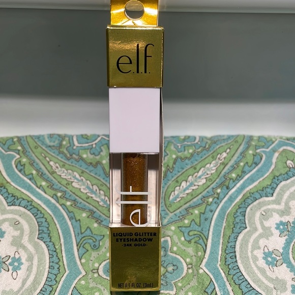 ELF Makeup Nwt Elf Liquid Glitter Eyeshadow In 24k Gold Poshmark